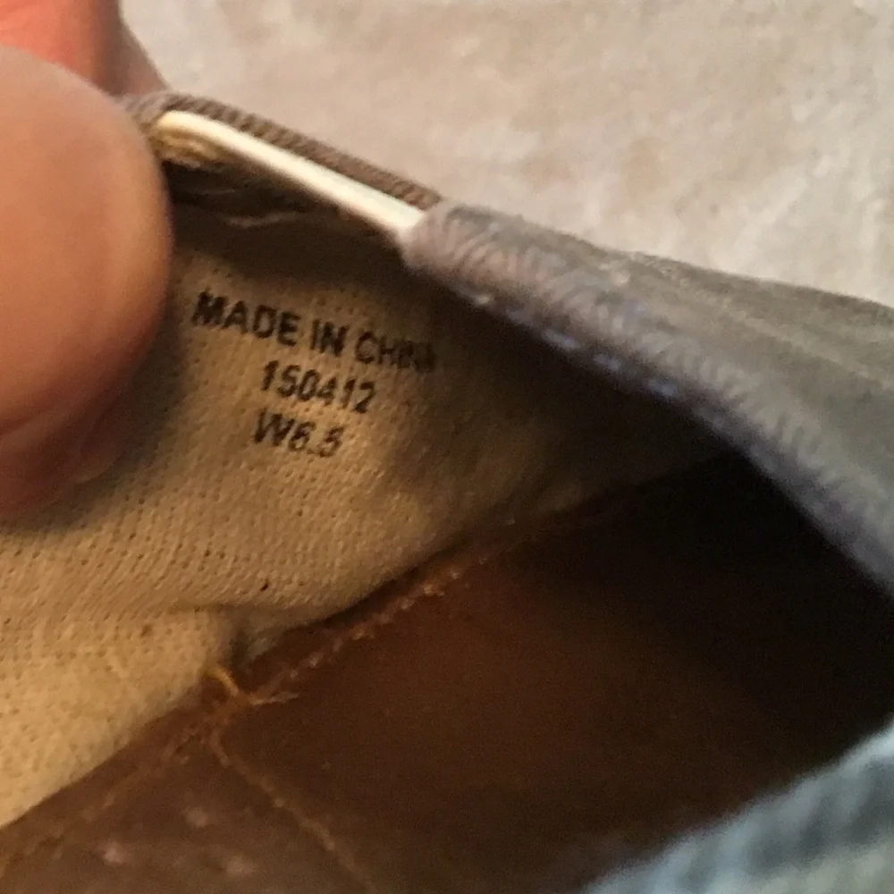 TOMS Taupe Canvas Espadrilles with Stripes - Size 6.5